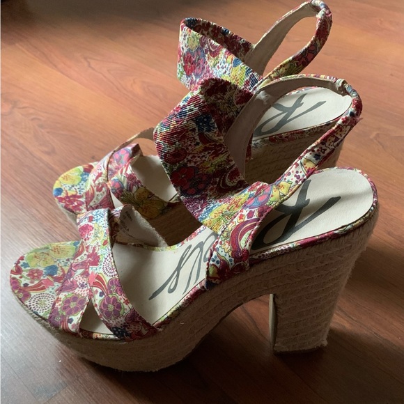 REBELS Women’s Rope Platform Sandals Beige Size 10 - Picture 3 of 8